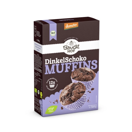 Bauckhof - Dinkel Muffins Schoko Demeter | Miraherba Backmischung