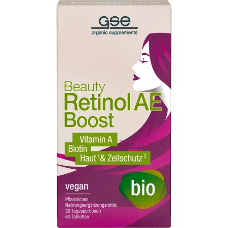 GSE - Belleza Retinol AE Boost Orgánico - 60 Tabletas