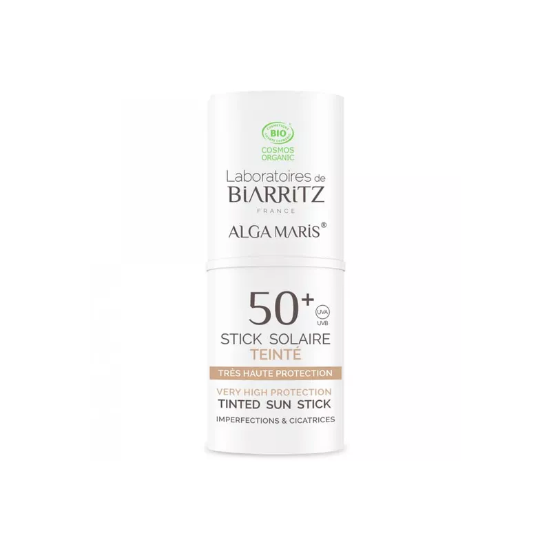 Laboratoires Biarritz - Crema solare in stick - SPF50+ colorato - 9 ml