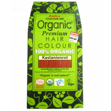 Radico organic - Pflanzenhaarfarbe Kastanienrot - 100g