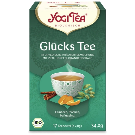 Yogi Tea - Glücks Tee Bio - 17 Teebeutel | Miraherba Bio-Tee