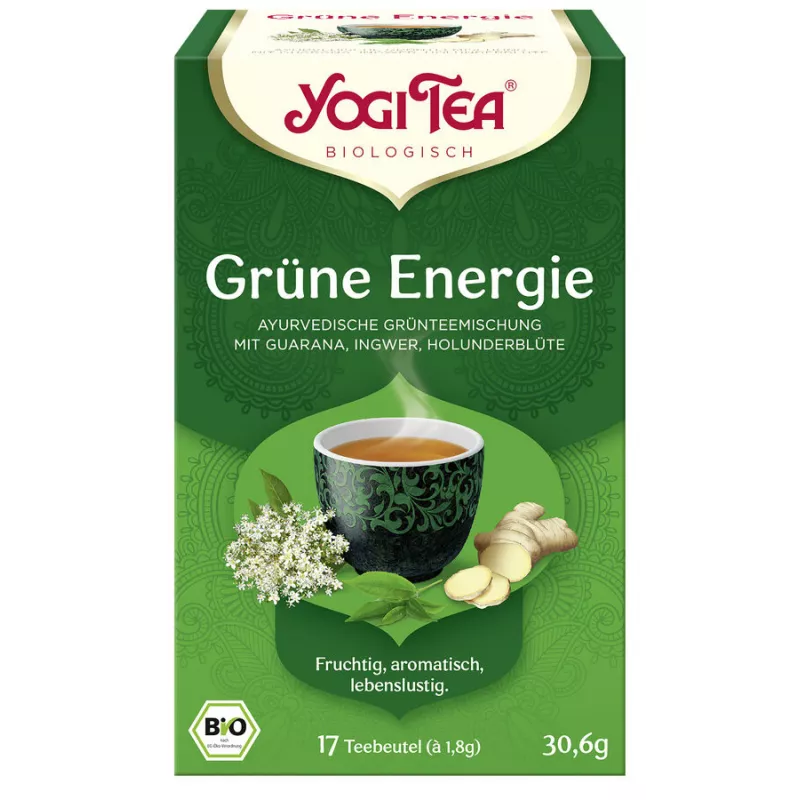 Yogi Tea - Grüne Energie Bio - 17 Teebeutel | Miraherba Bio-Tee