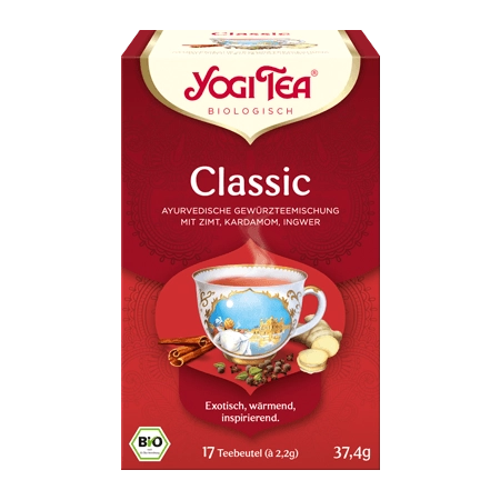 Yogi Tea - Classic Bio - 17St, The power and warmth of India.