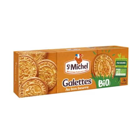 St Michel - Bio Galettes mit Butter - 130g | Miraherba Kekse
