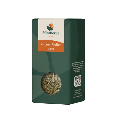 Miraherba - Bio Pfeffer grün ganz - 100 g