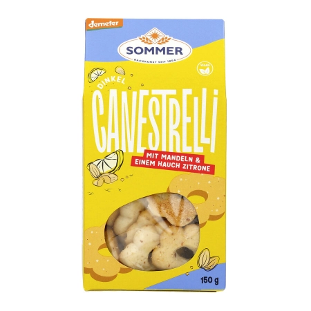 Sommer - Demeter Dinkel Canestrelli mit Mandeln & Zitrone