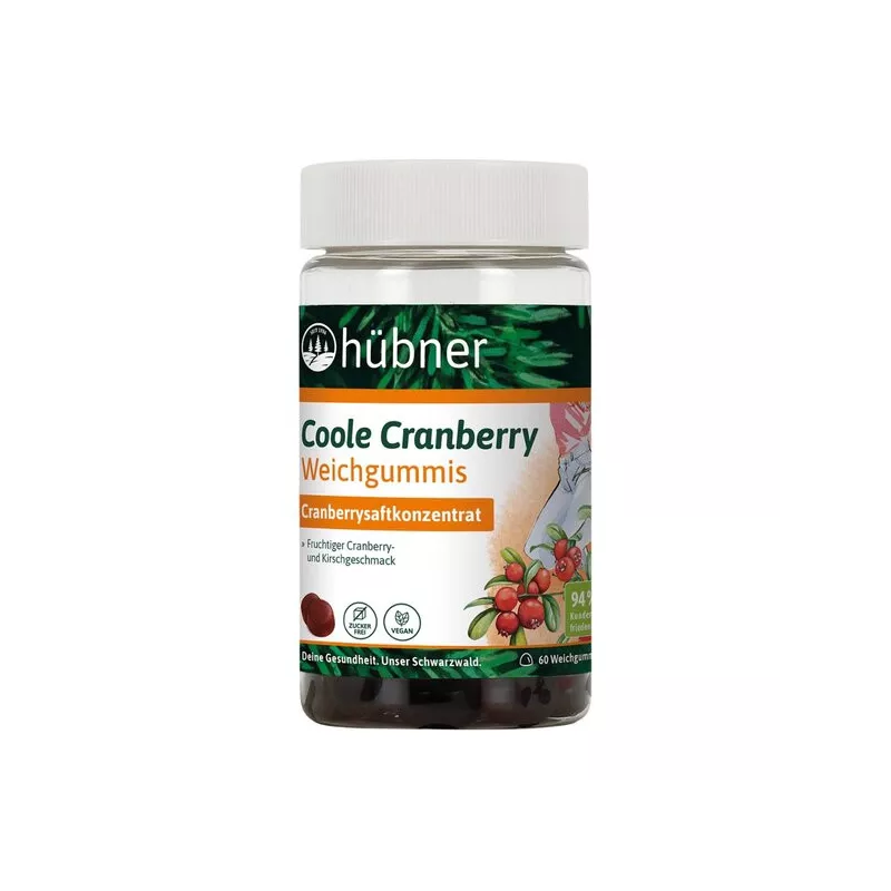 Hübner - Cool cranberry soft gummies - 60 pieces