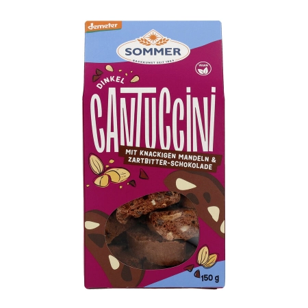 Sommer - Demeter Schoko Cantuccini vegan - 150g | Miraherba Bio Kekse