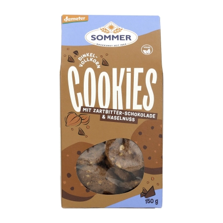 Sommer - Dinkel Schoko-Cookies, vegan - 150g | Miraherba Bio Kekse