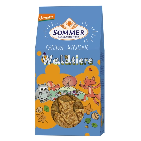 Sommer - Demeter Dinkel Waldtiere -150g | Miraherba Bio Kekse