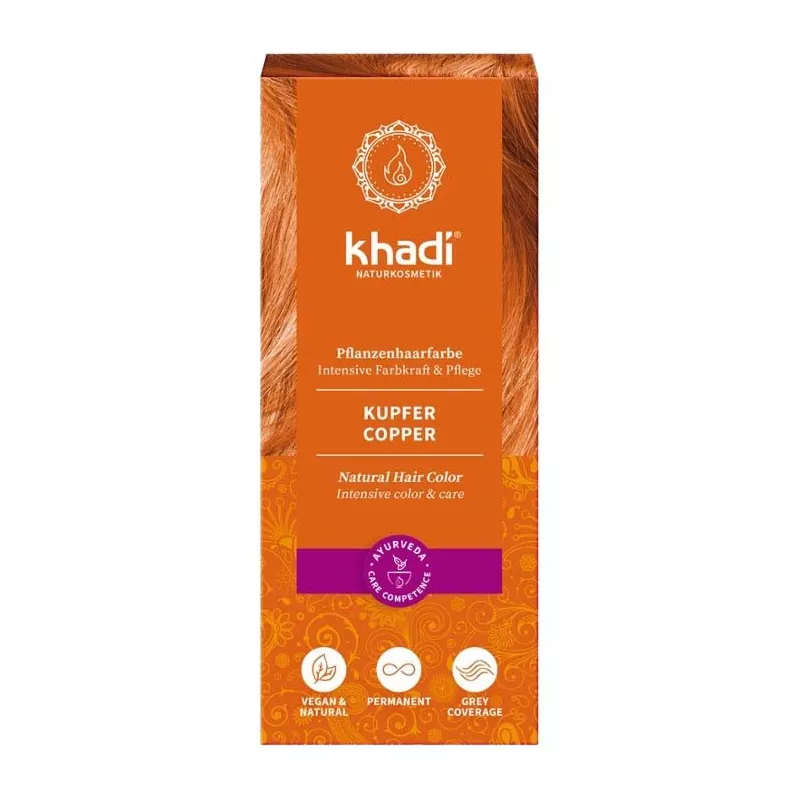 Khadi - Color de cabello a base de hierbas Cobre - 100g
