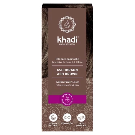 Khadi - Pflanzenhaarfarbe Aschbraun - 100g