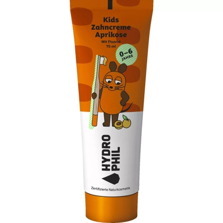 Hydrophil - Kinder Zahncreme Maus Aprikrikose - 75ml