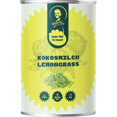 Vegan Pete - Bio Kokosmilch Lemongrass - 400ml
