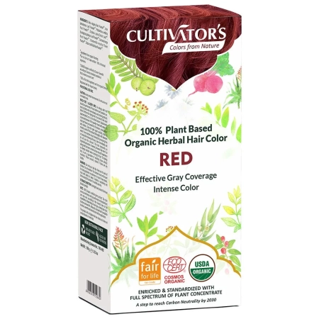 CULTIVATOR'S - Natürliche Pflanzenhaarfarbe Rot - 100g