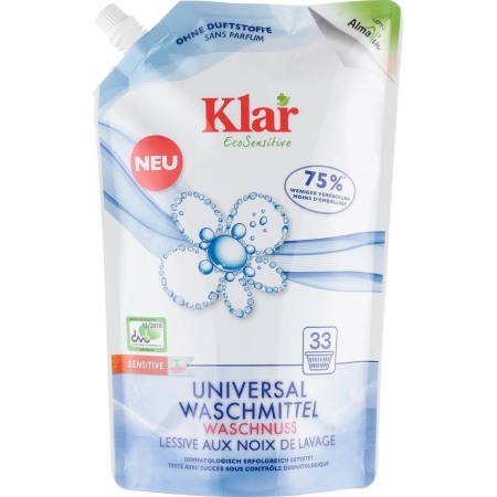 KLAR Universal Waschmittel Waschnuss - 1,5l | Miraherba Öko-Haushalt