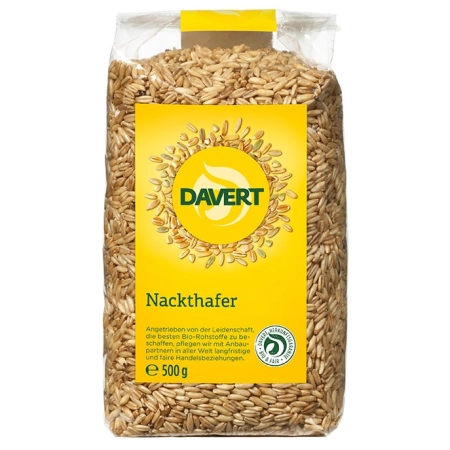 Ideal für Salate und Bratlinge, Davert - Nackthafer - 500g