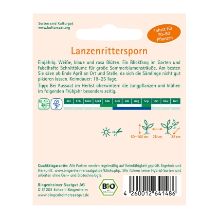 Bingenheimer Semi - Balcone Fiorito | Miraherba Bio Giardino