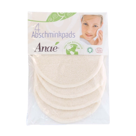 Anae - Abschminkpads Bio-Baumwolle - 4st | Miraherba Naturkosmetik