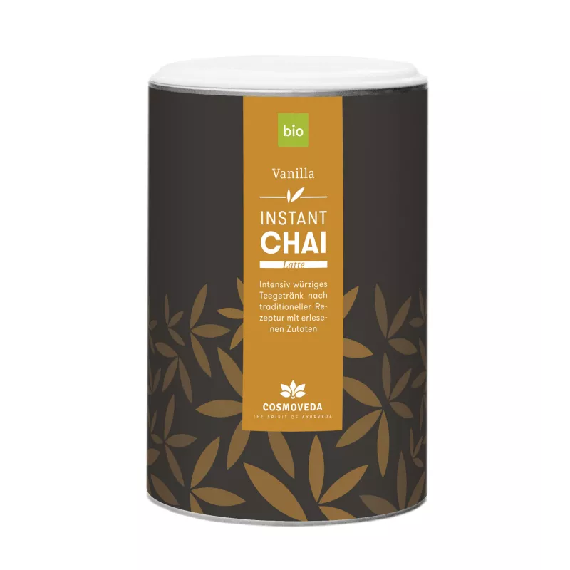 Cosmoveda - Chai Latte instantané bio à la vanille - 180 g