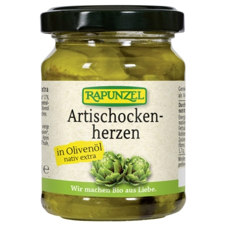 Rapunzel - Artischockenherzen in Olivenöl - 120g