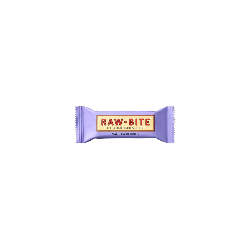 RAW BITE - Vanilla Berries - 50 g | Miraherba Bio Riegel