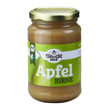 Bauckhof - Apfel-Birnenmark ungesüßt Bio| Miraherba Bio Lebensmittel