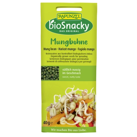 Rapunzel - bioSnacky Mungbohne - 40 g | Miraherba Bio Keimsaat