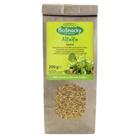 Rapunzel - bioSnacky Alfalfa Luzerne - 200 g | Miraherba Bio Keimsaat