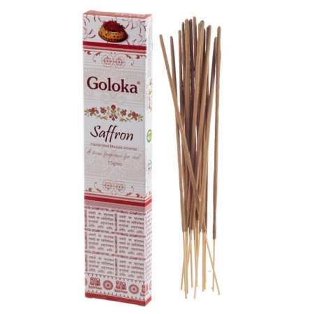 Goloka - Varillas De Incienso De Azafrán - 15g | Fumar Miraherba