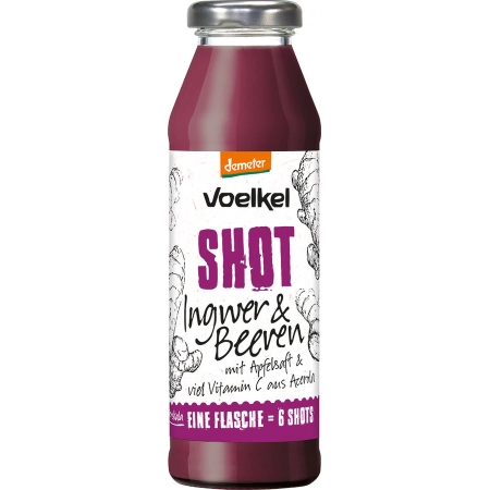 Voelkel - Shot Ingwer & Beeren - 0,28l | Miraherba Bio-Getränke