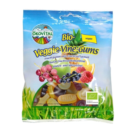 Ökovital - Bio Veggie Vine Gums - 80g | Miraherba Bio Süßigkeiten