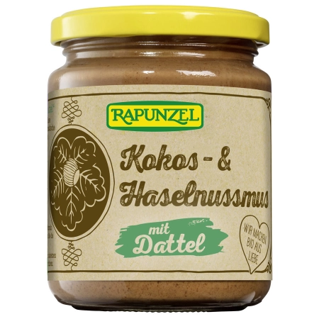 Rapunzel - Kokos- & Haselnussmus mit Dattel - 250g | Miraherba