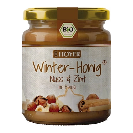 HOYER - Winter-Honig Nuss & Zimte - 250g | Miraherba Bio Honig